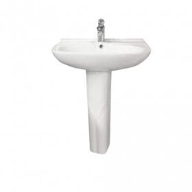 Chậu rửa mặt 3 lỗ + chân dài Jotto ML201