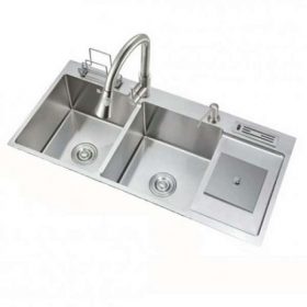 Chậu Rửa Bát Có Hố Rác Cao Cấp JOTTO SUS304